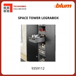 Tủ đồ khô Blum SPACE TOWER LEGRABOX 9359112 trắng, rộng 275 -600mm