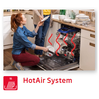 Máy rửa chén Fagor Hot Air system