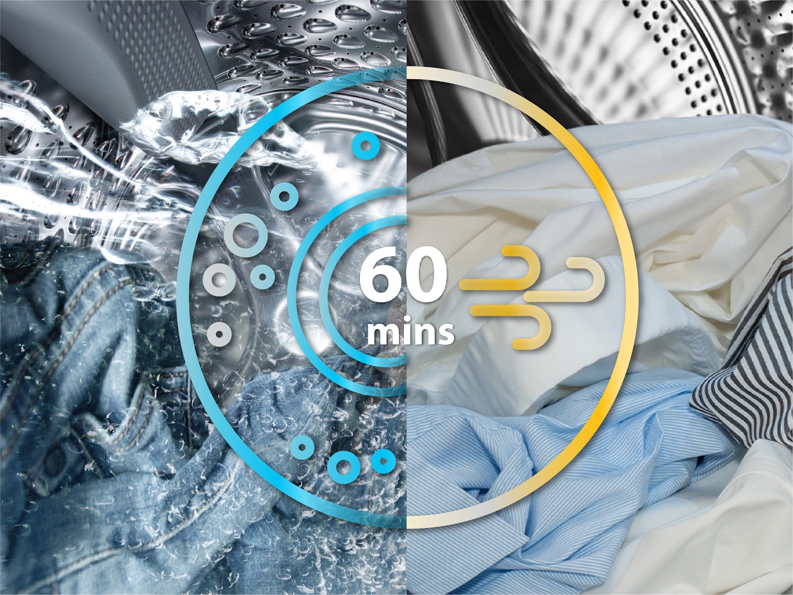 Máy giặt sấy whirlpool giặt sấy 60 phút