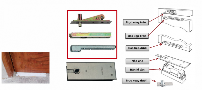 Bản lề sàn hafele