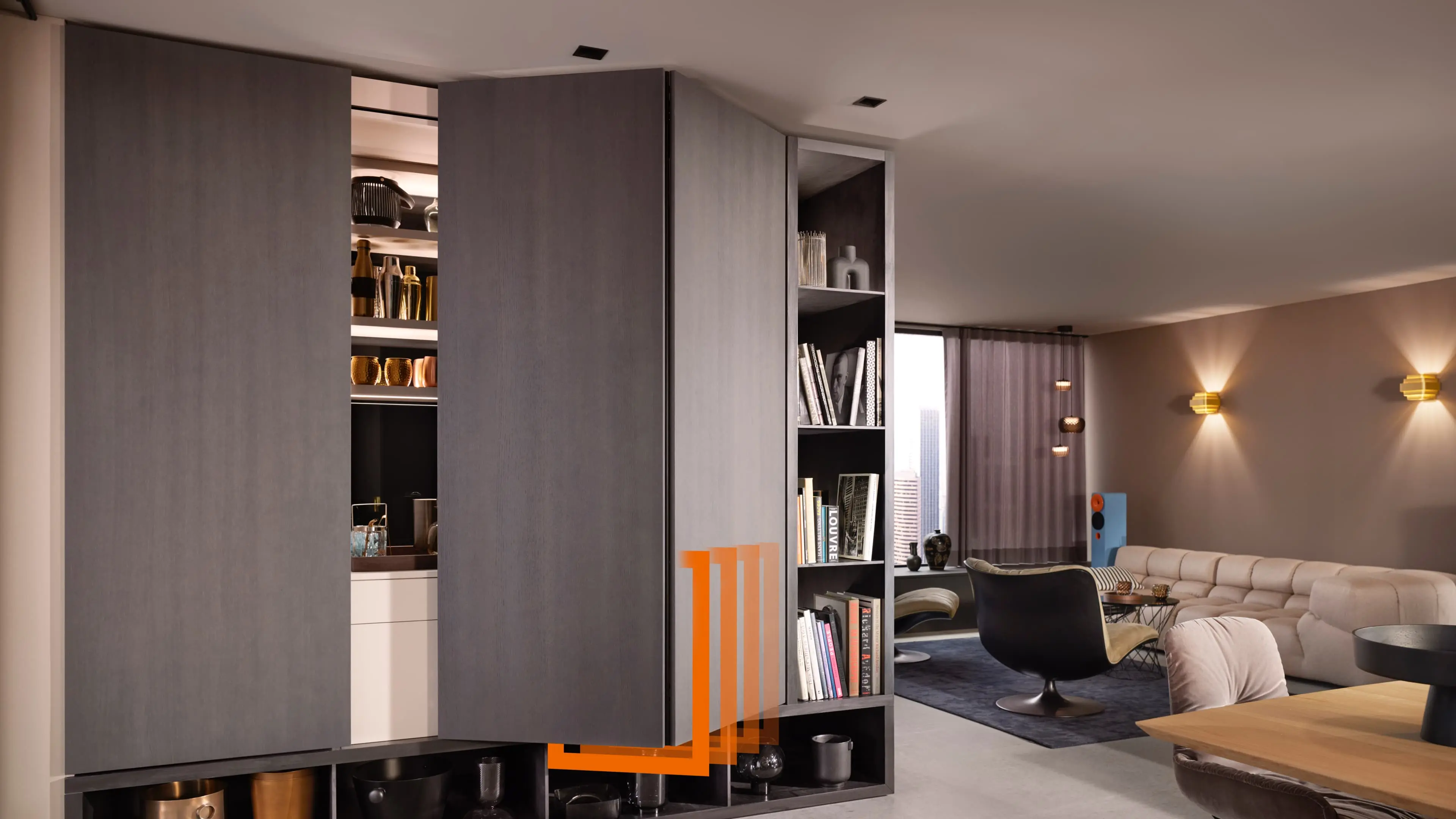 BLUM REVEGO – GIẢI PHÁP CỬA TRƯỢT XẾP ÂM GIÚP GIẤU GỌN GIAN BẾP, TỐI ƯU KHÔNG GIAN SỐNG
