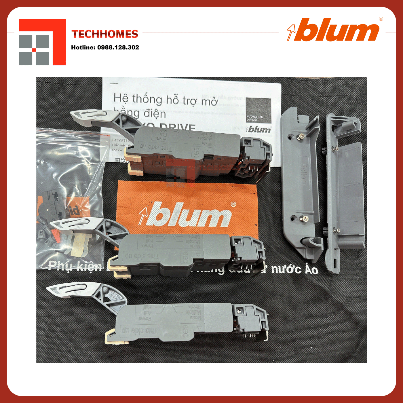 Bộ đẩy điện Blum cho 3 drawers 9458103 