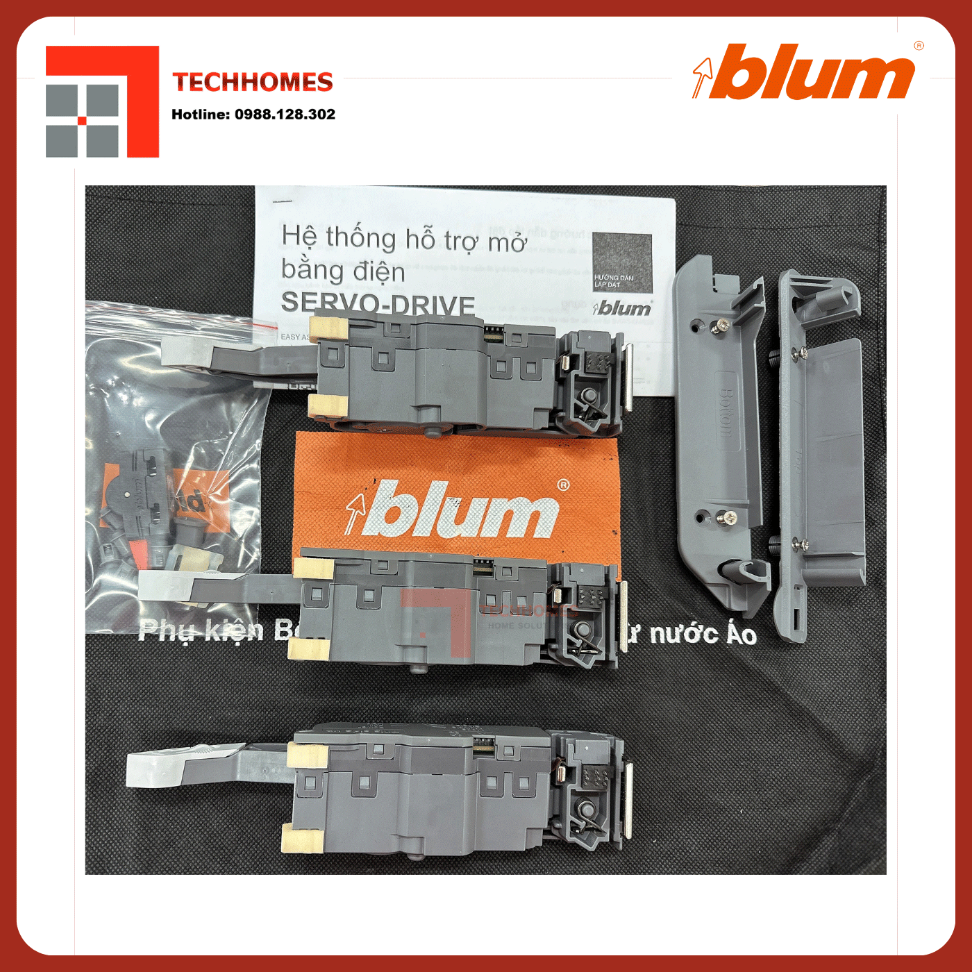 Bộ đẩy điện Blum cho 3 drawers 9458103 