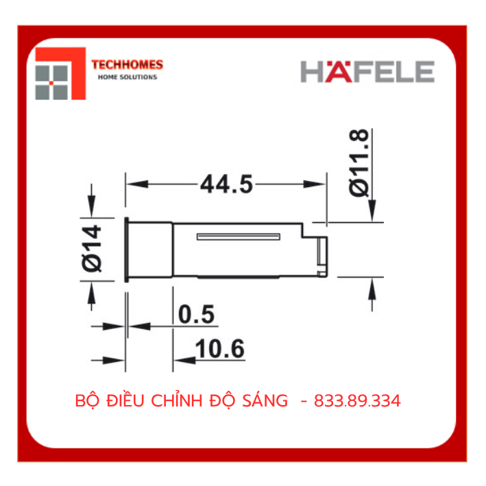 Bộ điều chỉnh độ sáng / Công tắc cảm biến đóng/mở cửa - 833.89.334