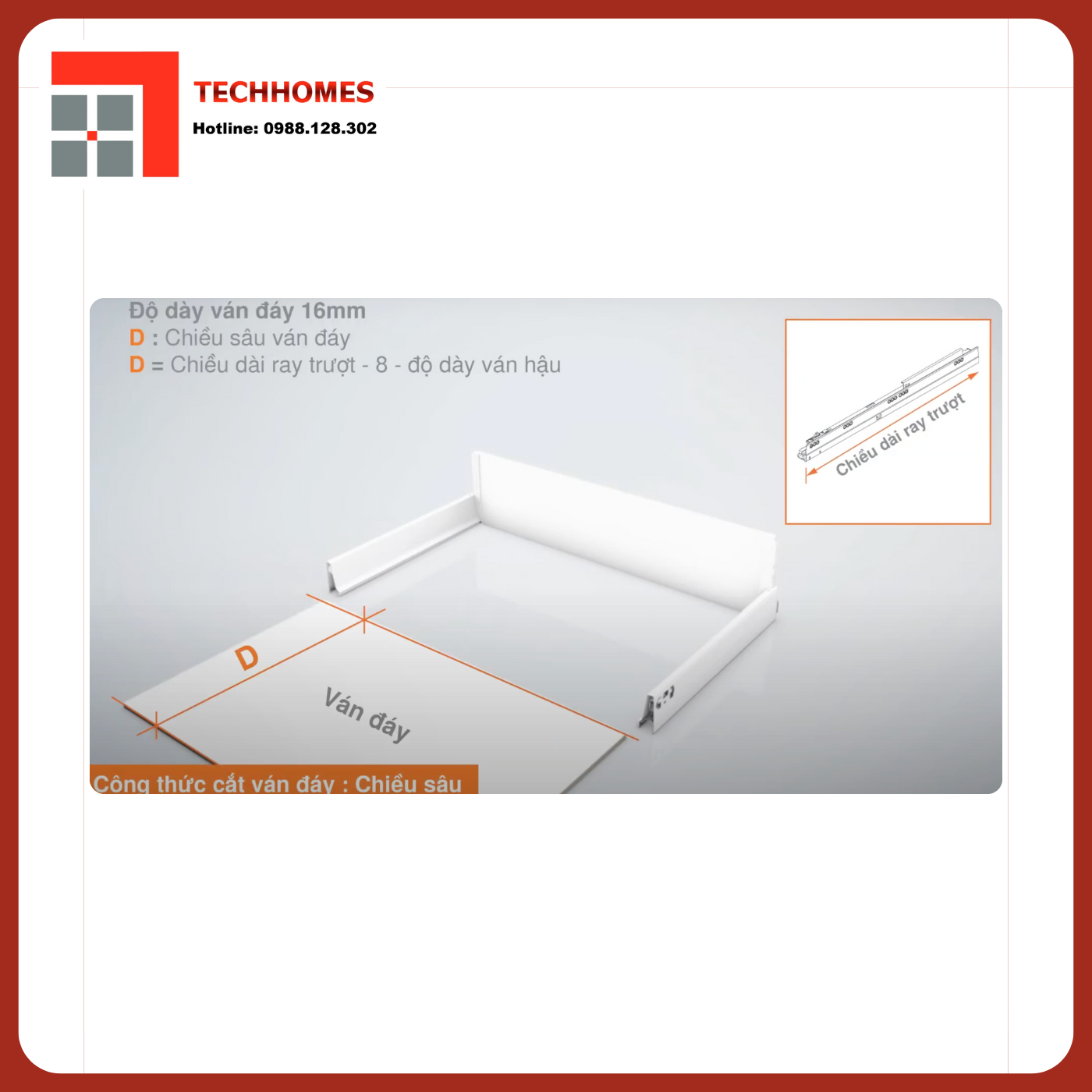 CÁC LẮP ĐẶT RAY HỘP TANDEMBOX
