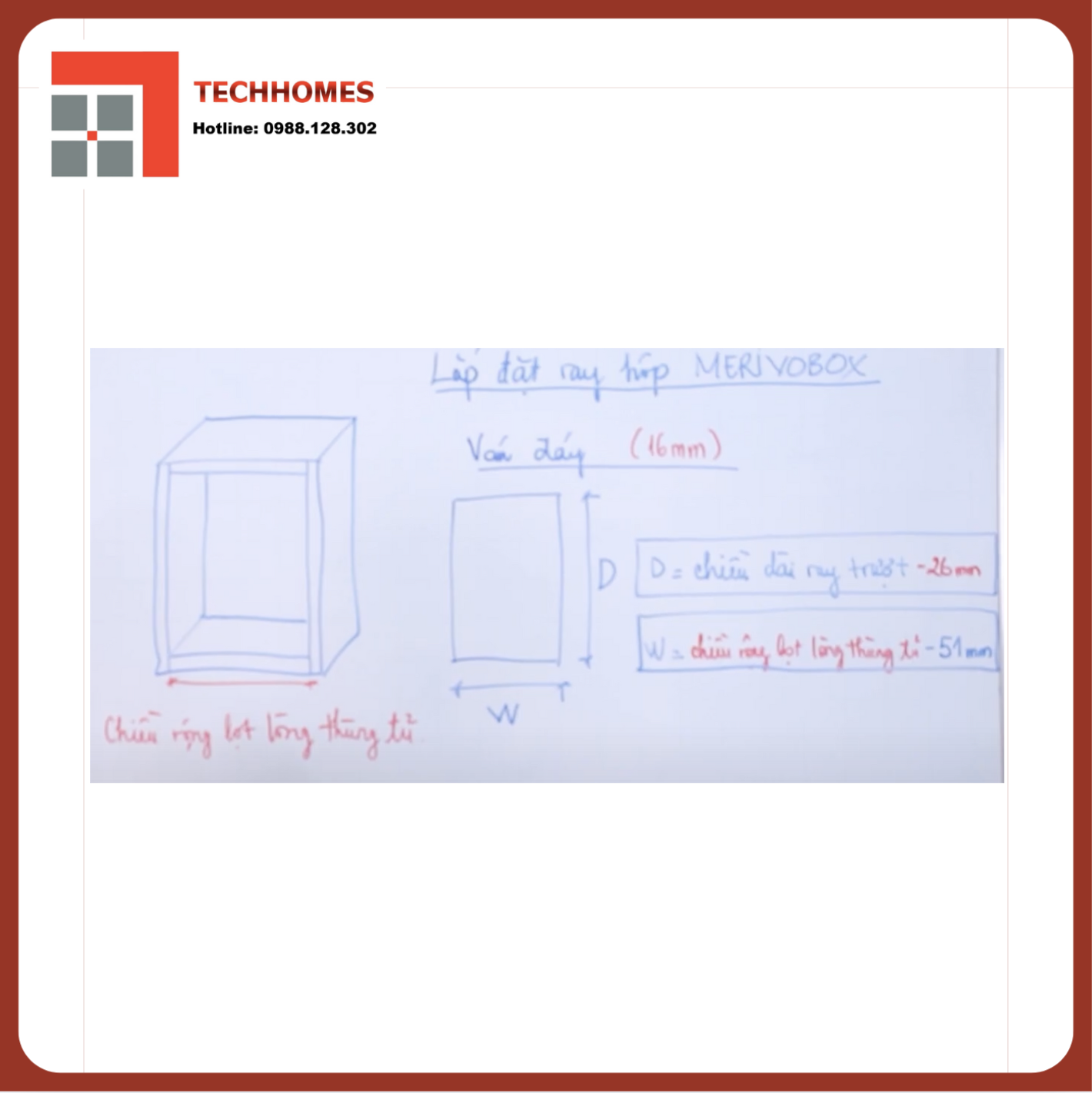 CÁCH LẮP ĐẶT RAY HỘP  MERIVOBOX  
