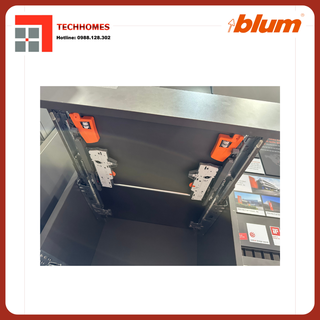 CÁCH LẮP ĐẶT RAY ÂM NHẤN MỞ GIẢM CHẤN BLUM 