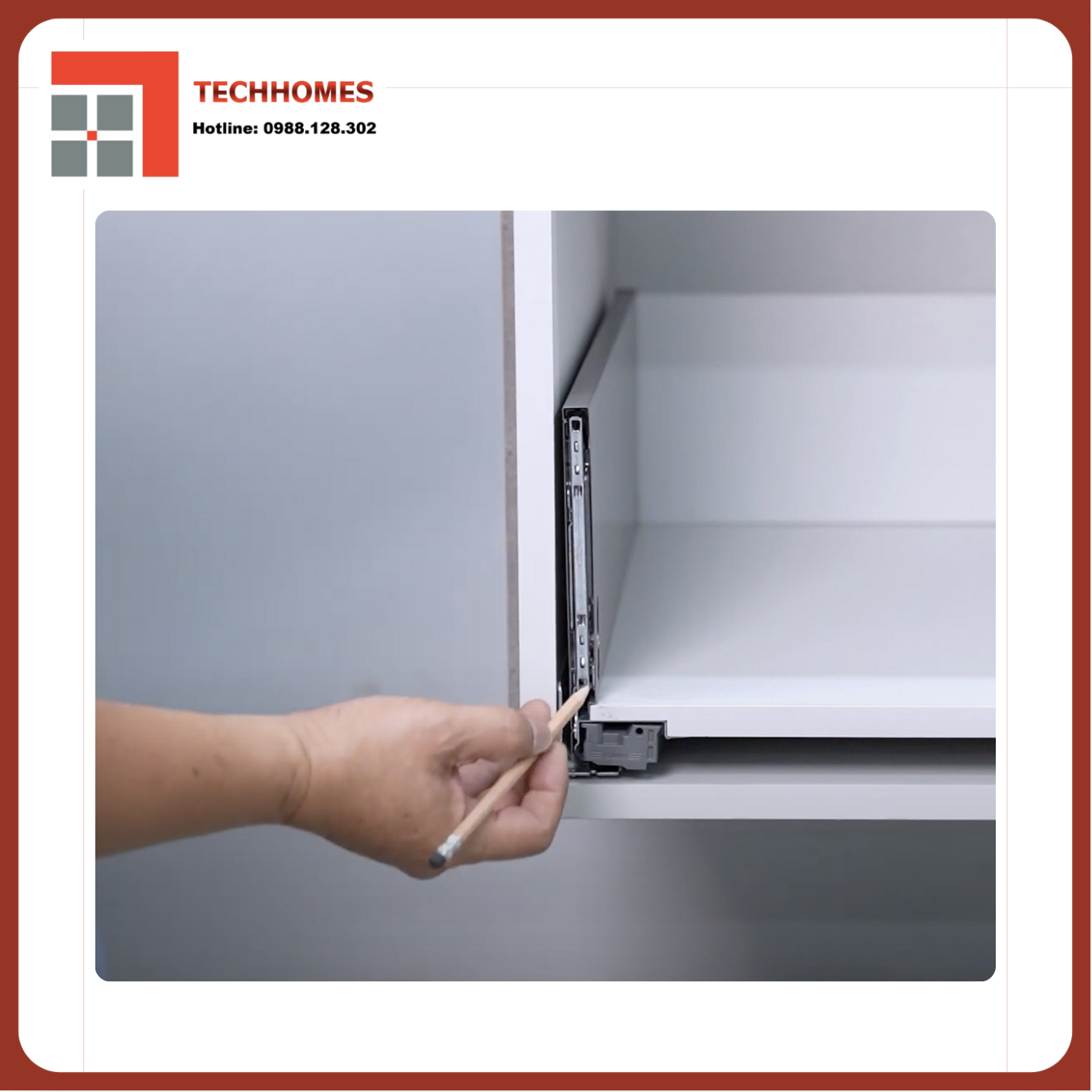 CÁCH LẮP ĐẶT RAY HỘP BLUM 