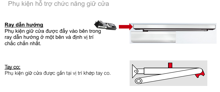 Cách lắp đặt tay đẩy hơi