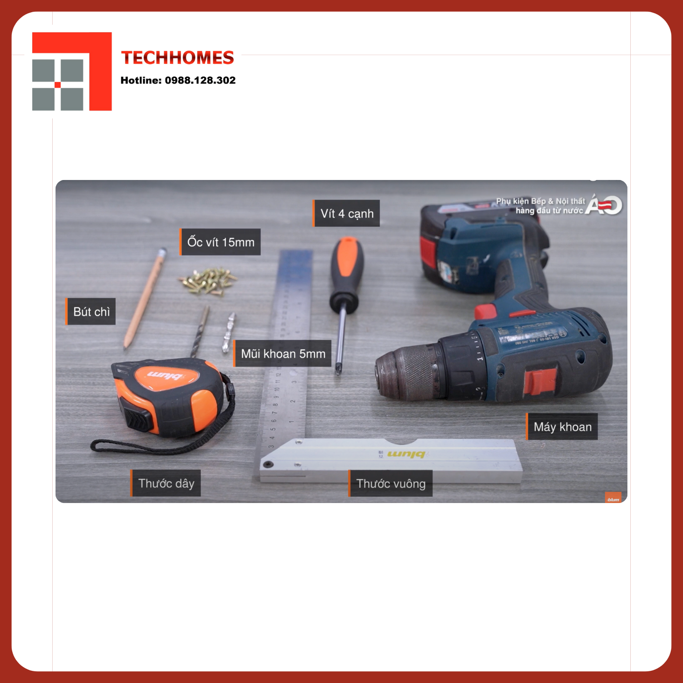 CÁCH LẮP ĐẶT TAY NÂNG BLUM