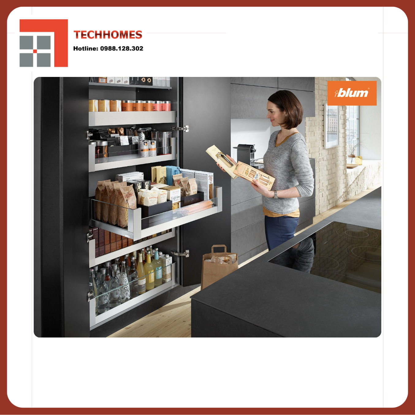 CÁCH LẮP ĐẶT TỦ ĐỒ KHÔ BLUM 