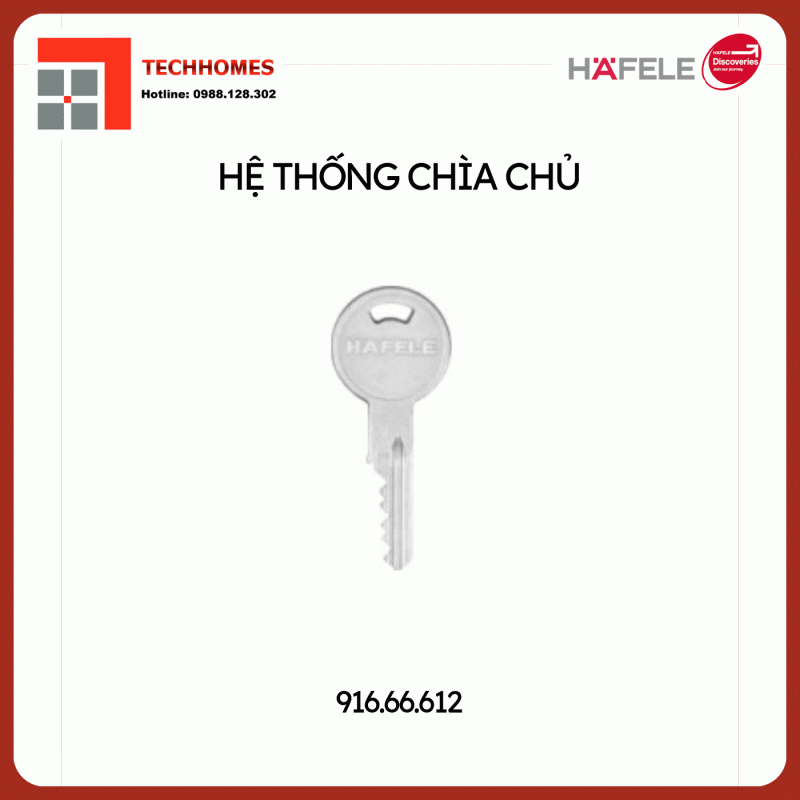 Chìa chủ phụ_PSM Hafele 916.66.612