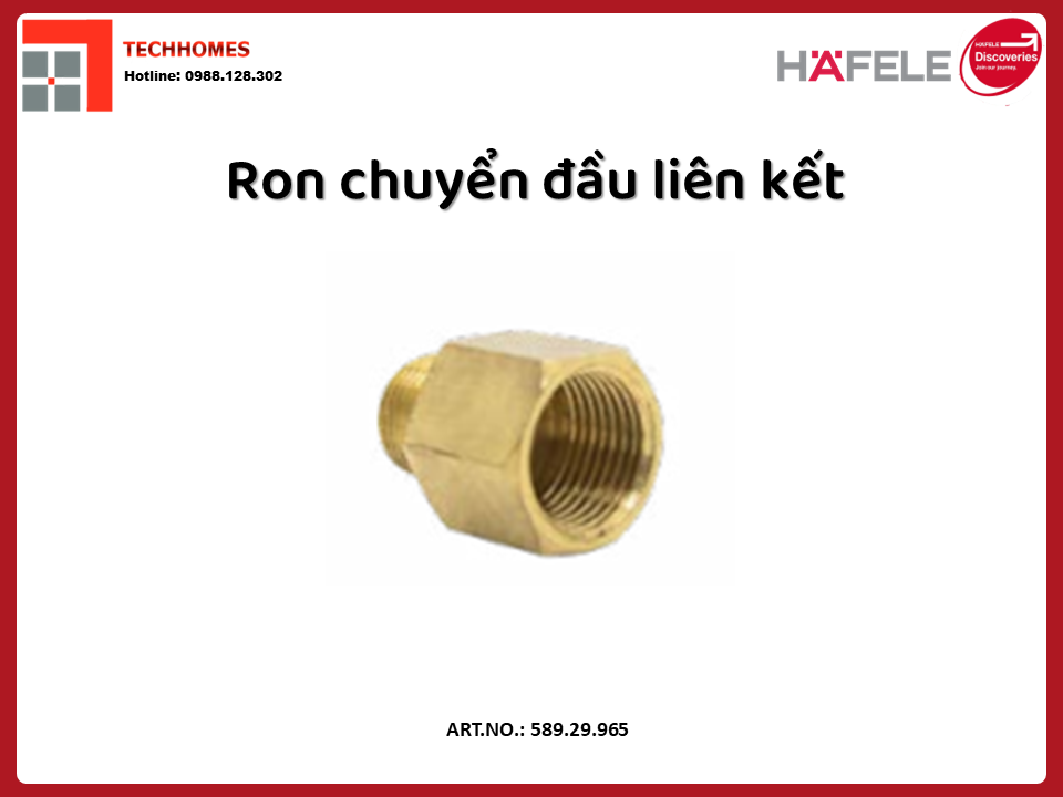 Đầu nối ren ngoài 17 ren trong 21mm Hangrohe Hafele 589.29.965