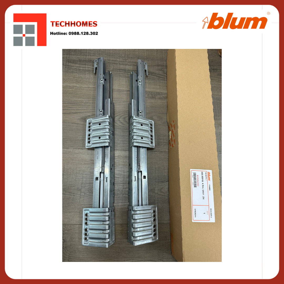 HƯỚNG DẪN CÁCH LẮP ĐẶT RAY HỘP BLUM ĐIỆN 