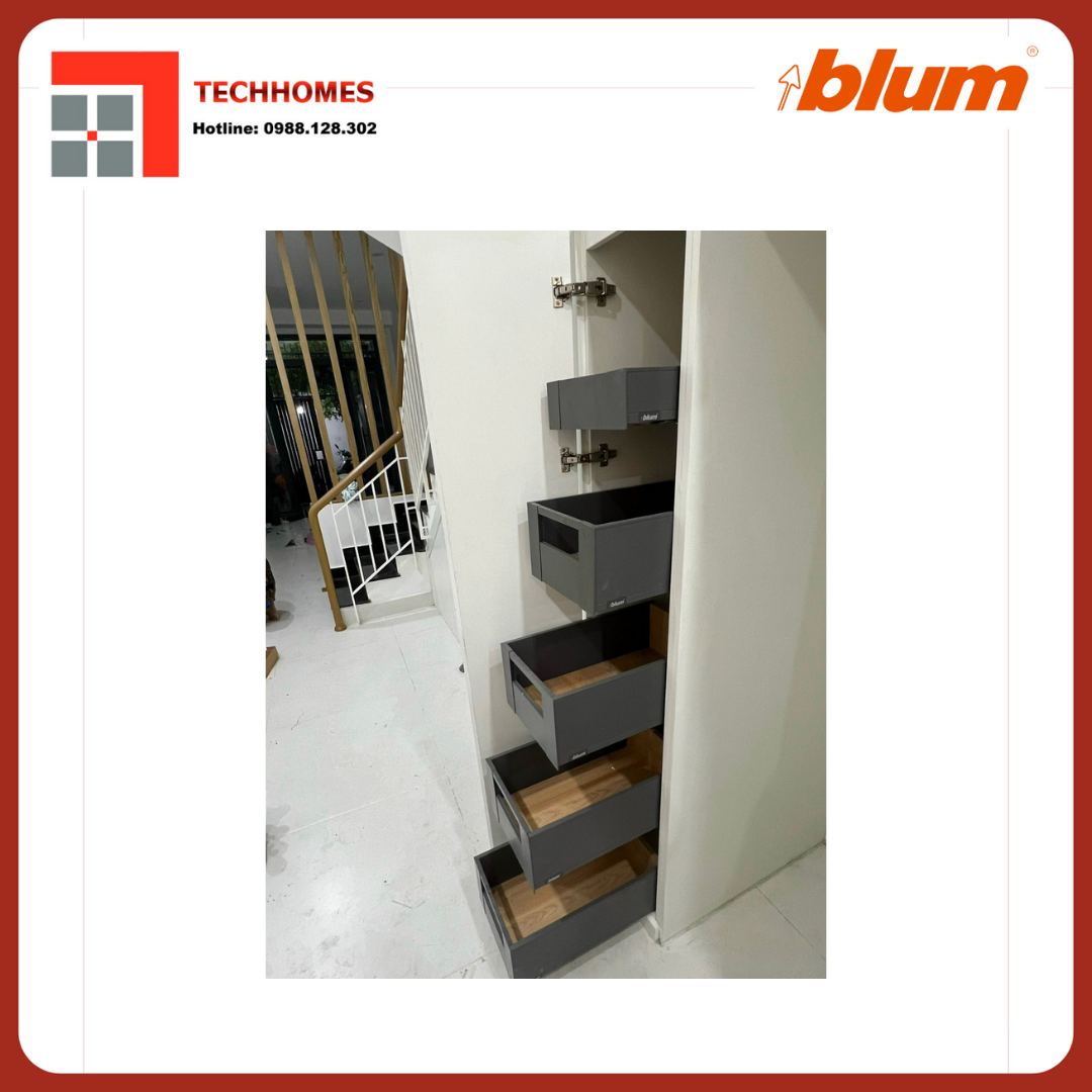 HƯỚNG DẪN CÁCH LẮP ĐẶT RAY HỘP BLUM ĐIỆN 