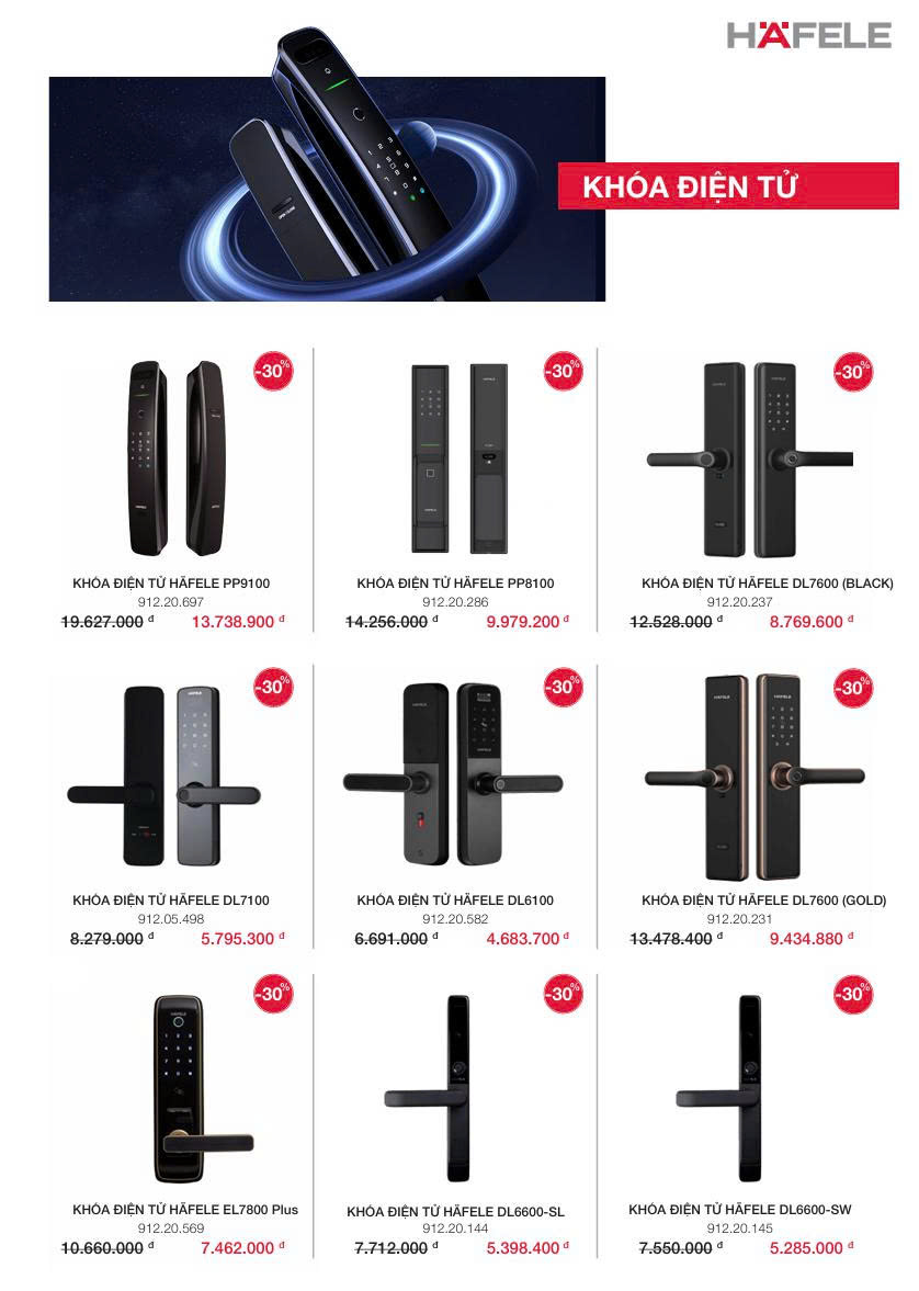 KHUYẾN MÃI KHÓA ĐIỆN TỬ HAFELE QUÝ 3. 2025