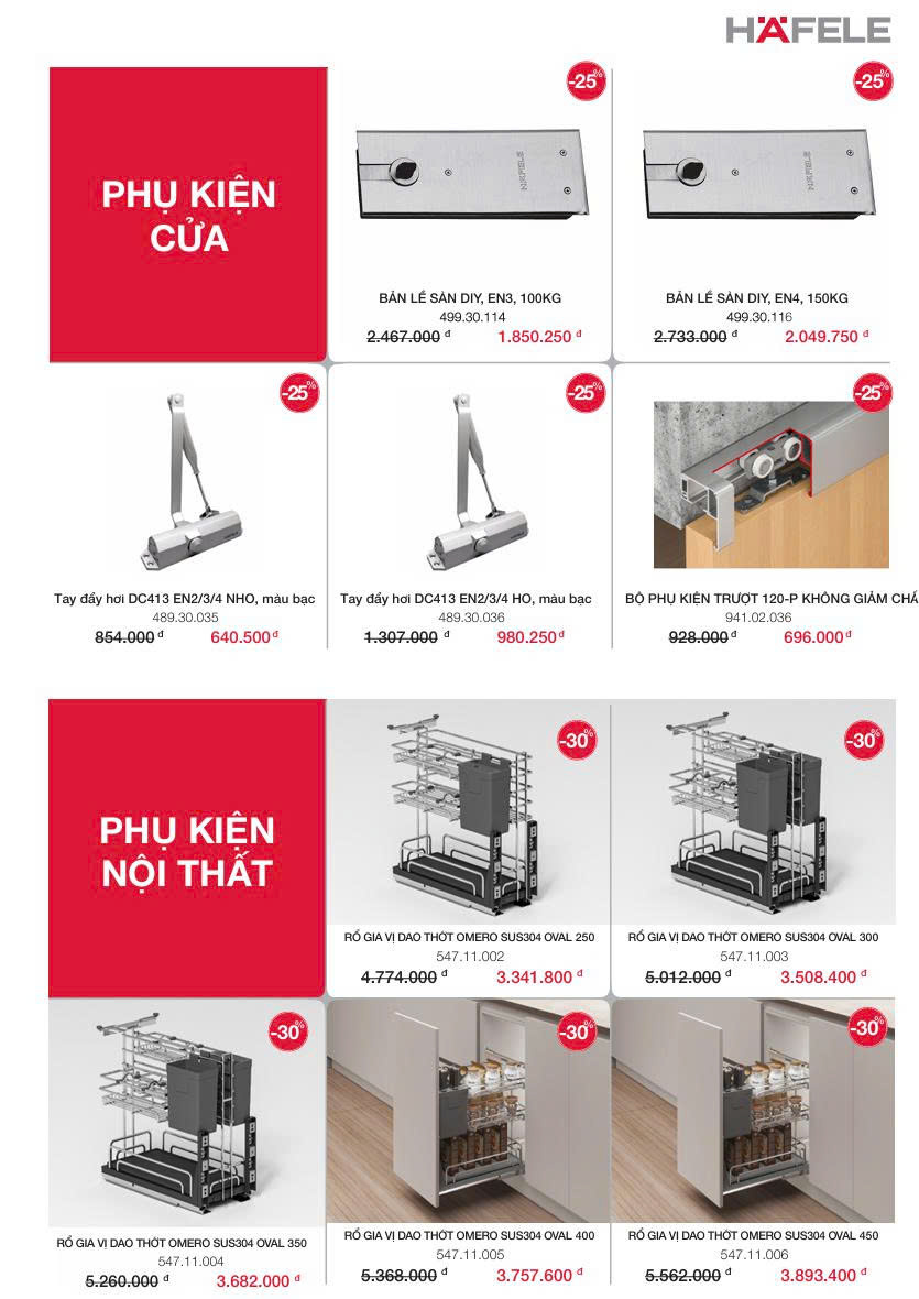 KHUYẾN MÃI THIẾT BỊ BẾP HAFELE QUÝ 3. 2025