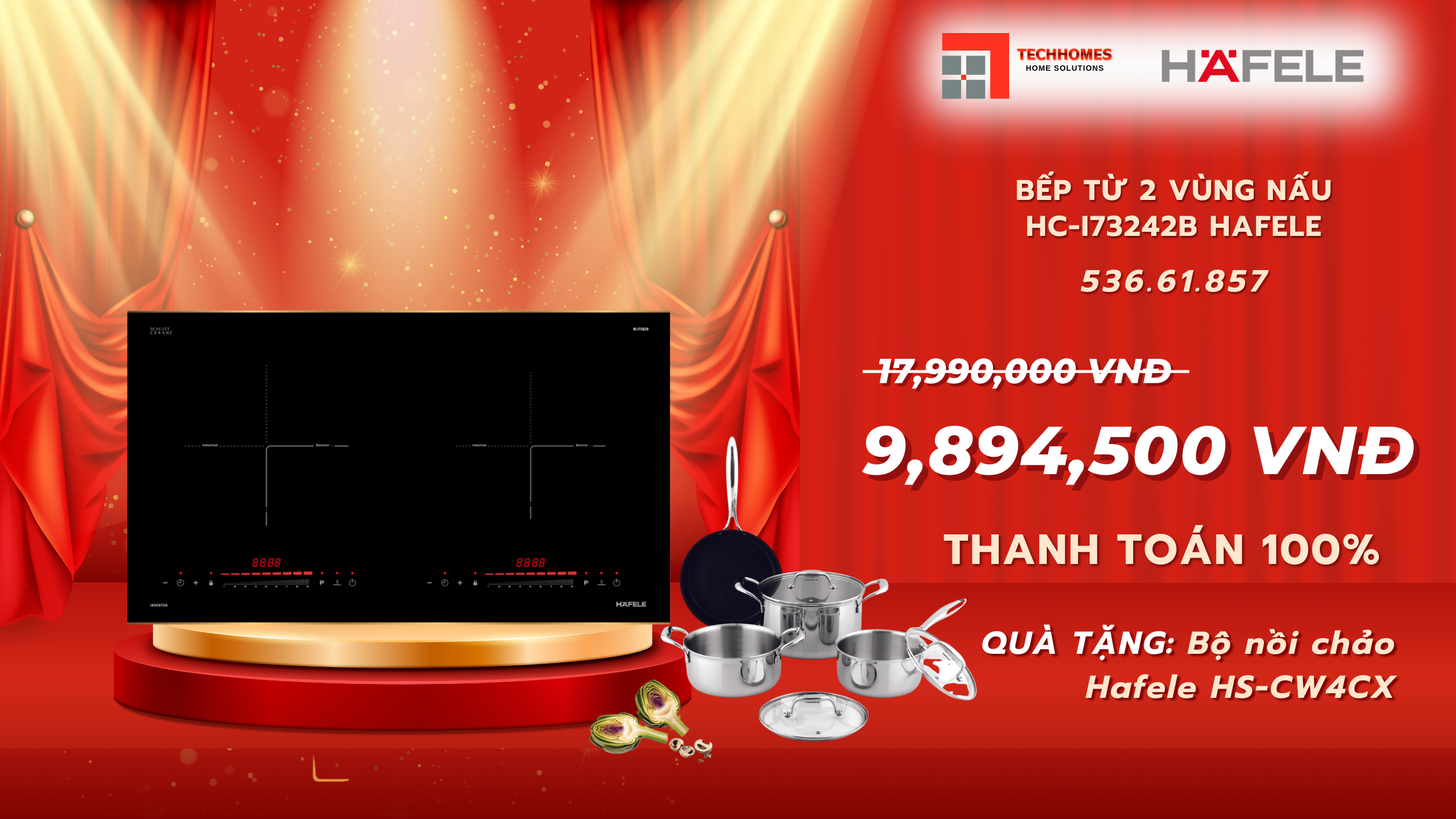 Khuyến mãi thiết bị hafele đến 50%