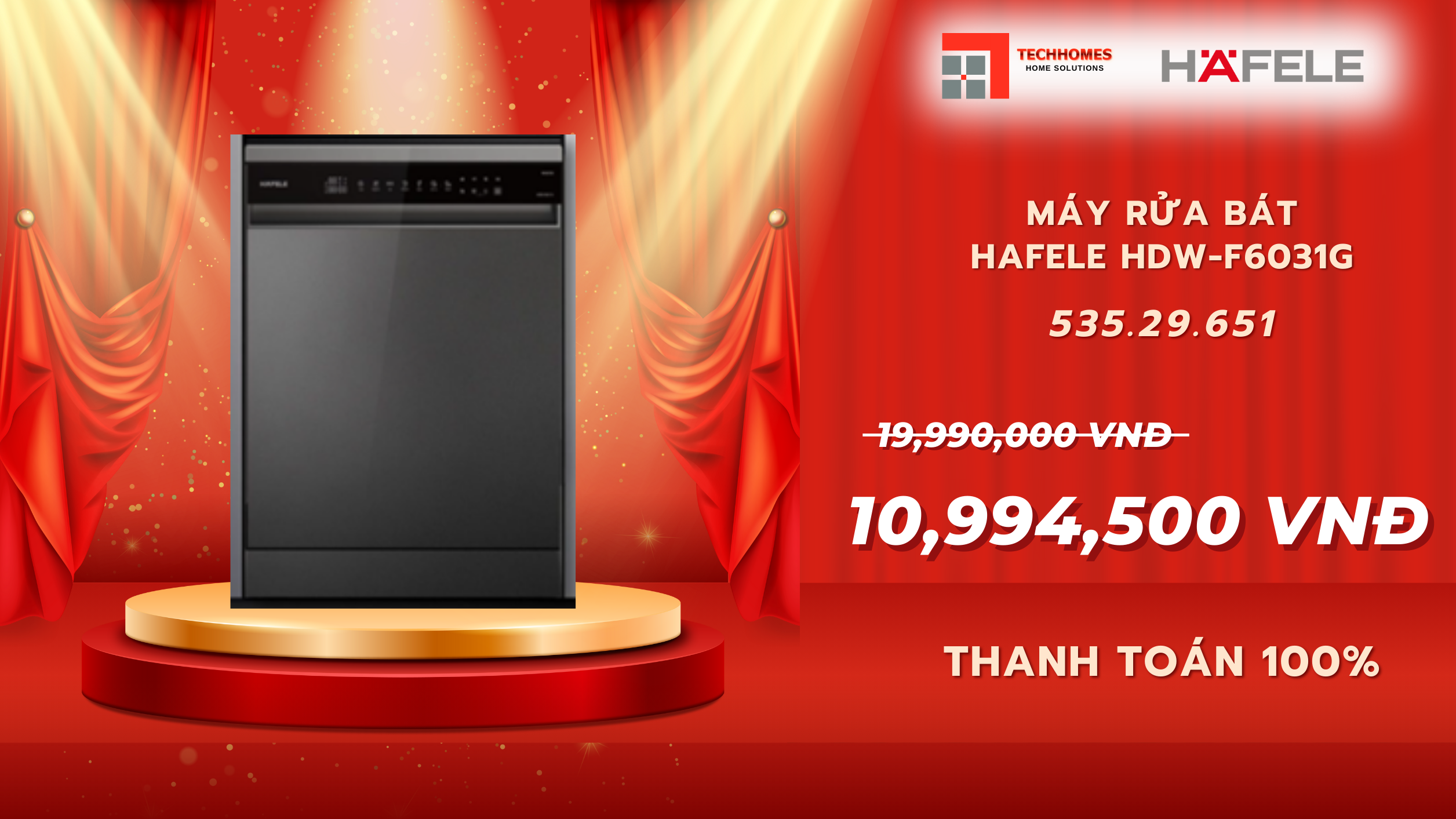 Khuyến mãi thiết bị hafele đến 50%
