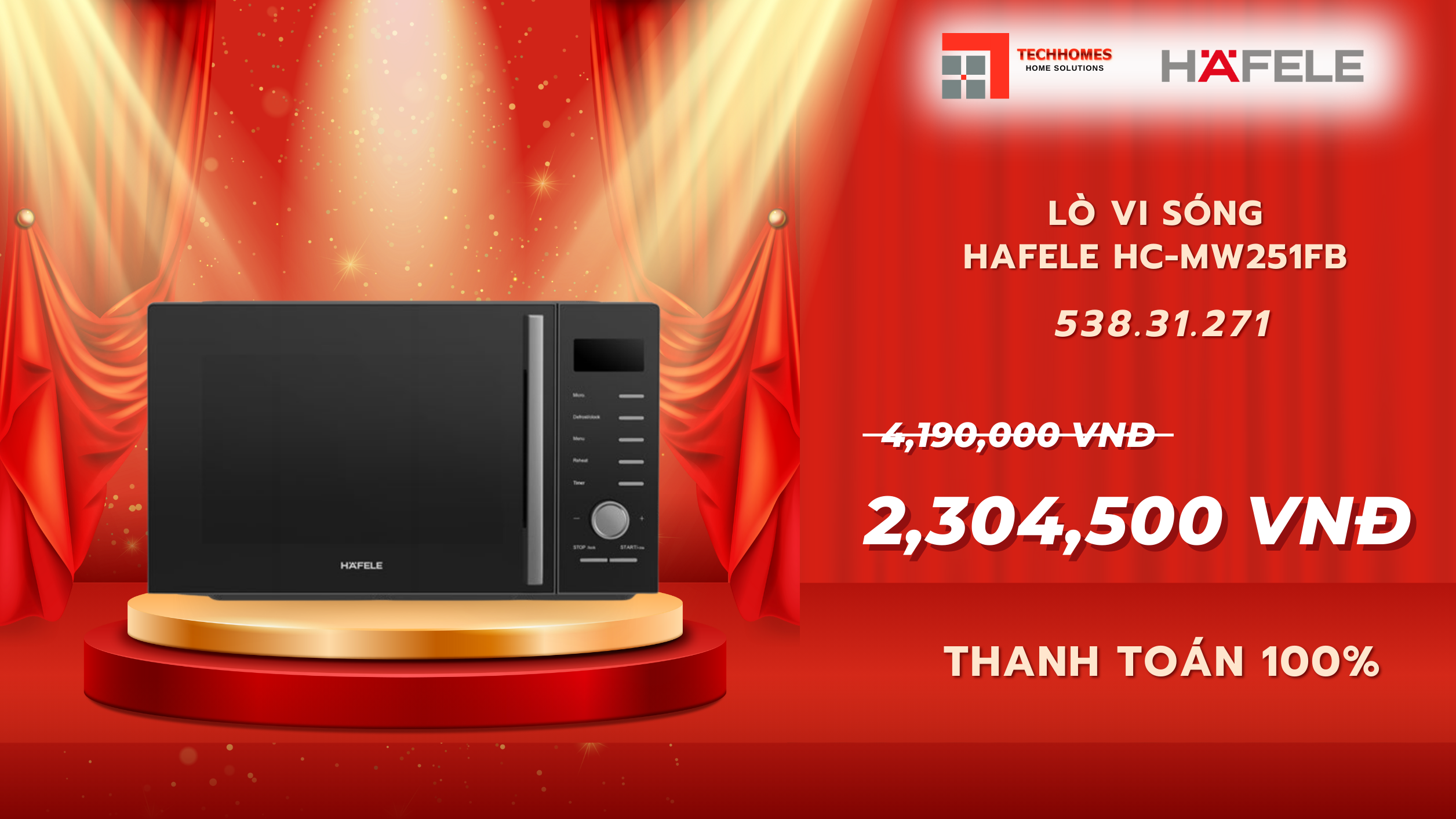 Khuyến mãi thiết bị hafele đến 50%
