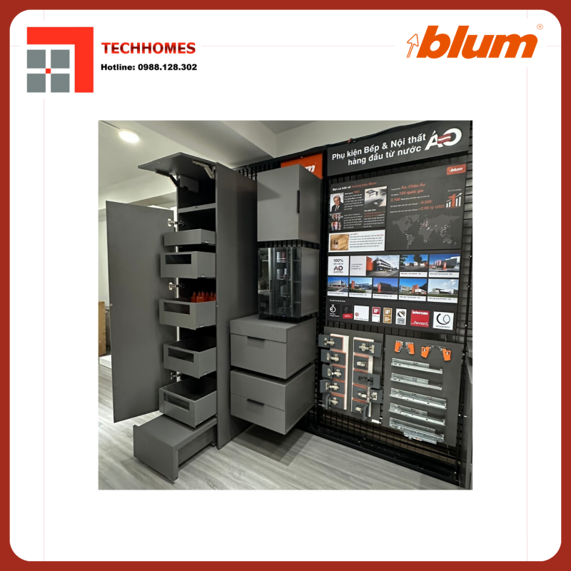 LẮP ĐẶT PHỤ KIỆN BLUM CHÍNH HÃNG
