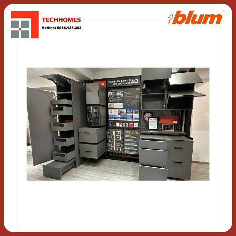 LẮP ĐẶT PHỤ KIỆN BLUM CHÍNH HÃNG