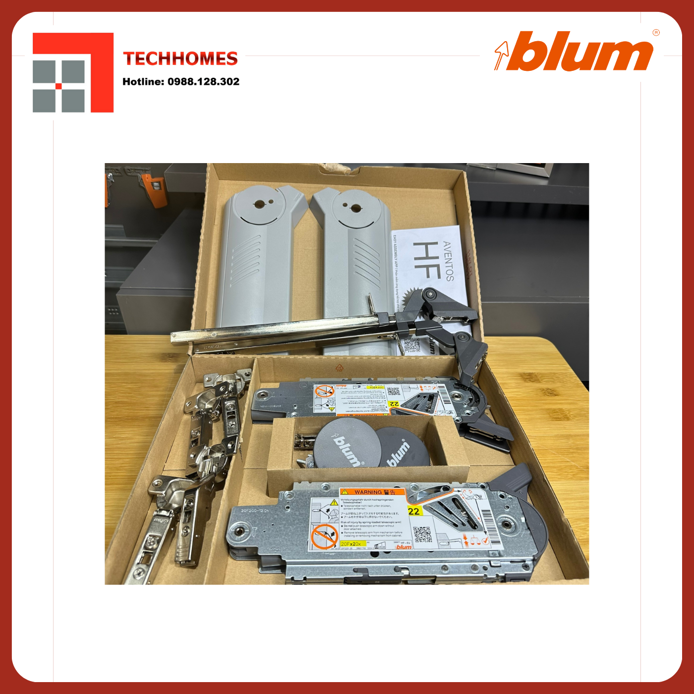 LẮP ĐẶT PHỤ KIỆN BLUM CHÍNH HÃNG