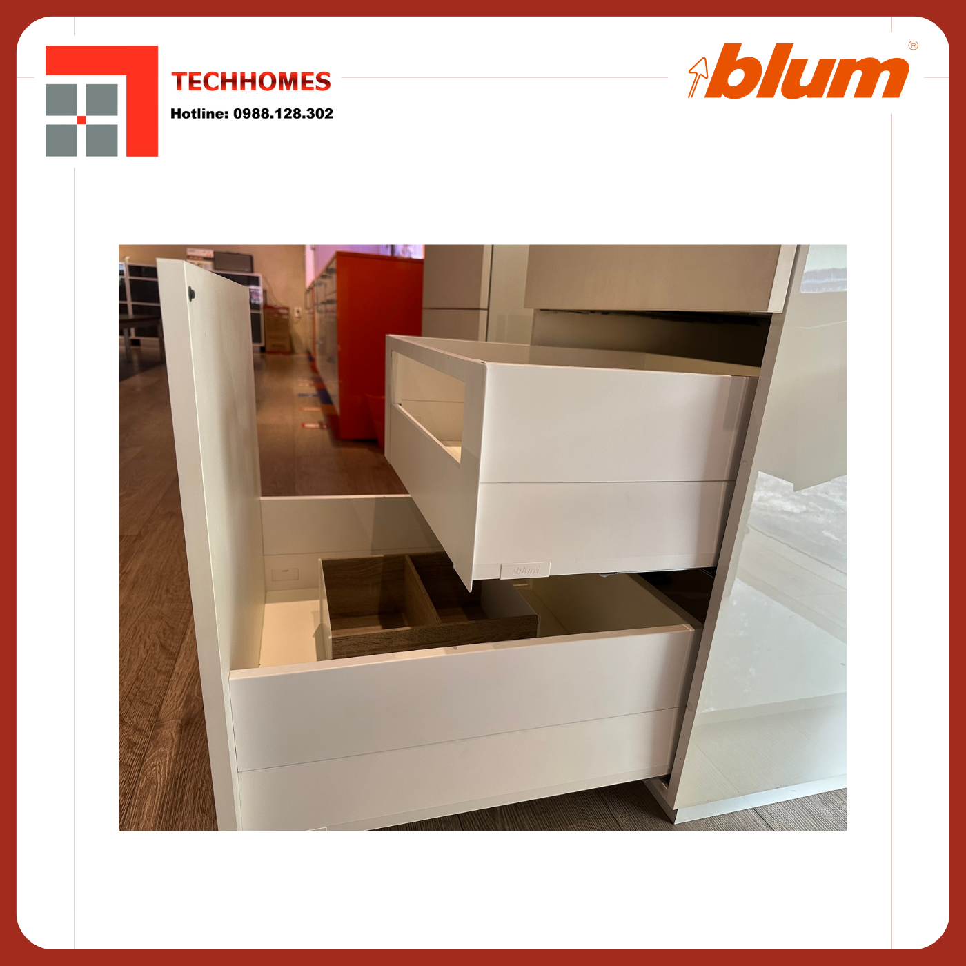 LẮP ĐẶT PHỤ KIỆN BLUM CHÍNH HÃNG