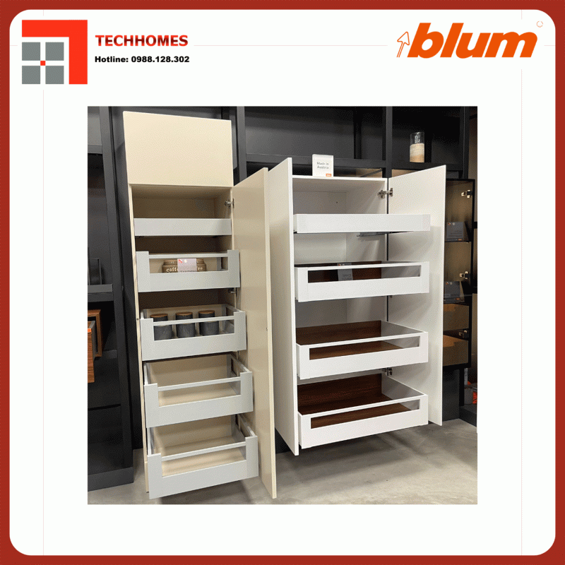 LẮP ĐẶT PHỤ KIỆN BLUM CHÍNH HÃNG