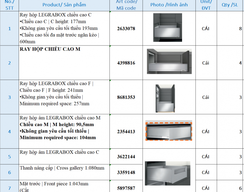 Lắp đặt phụ kiện Blum tay nâng điện