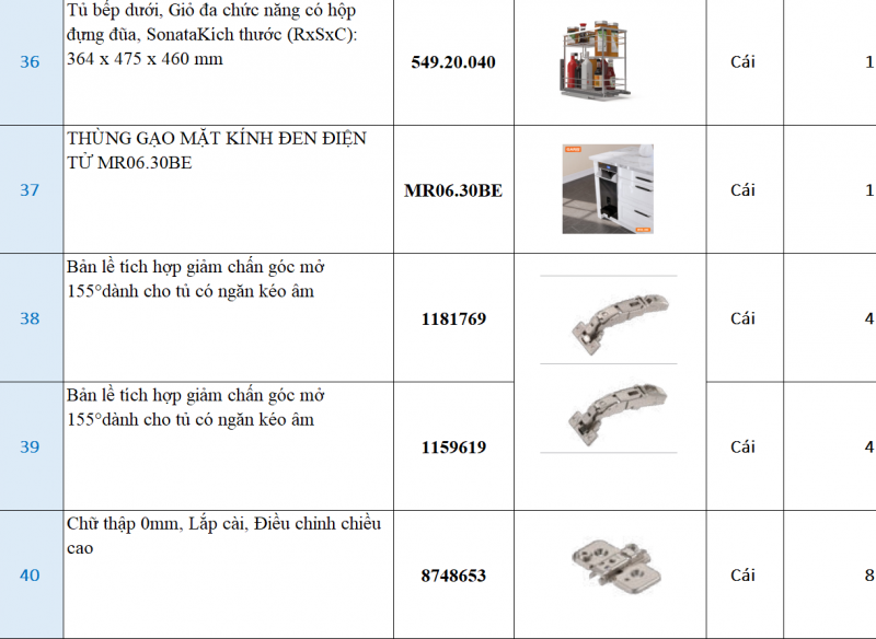 Lắp đặt phụ kiện Blum tay nâng điện