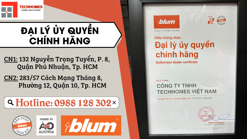 Lắp đặt tủ đồ khô blum