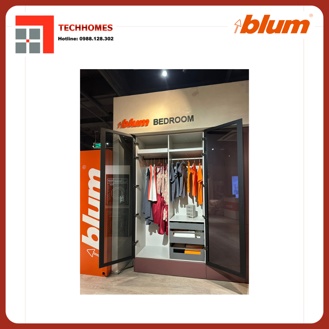 Lắp đặt tủ đồ khô blum