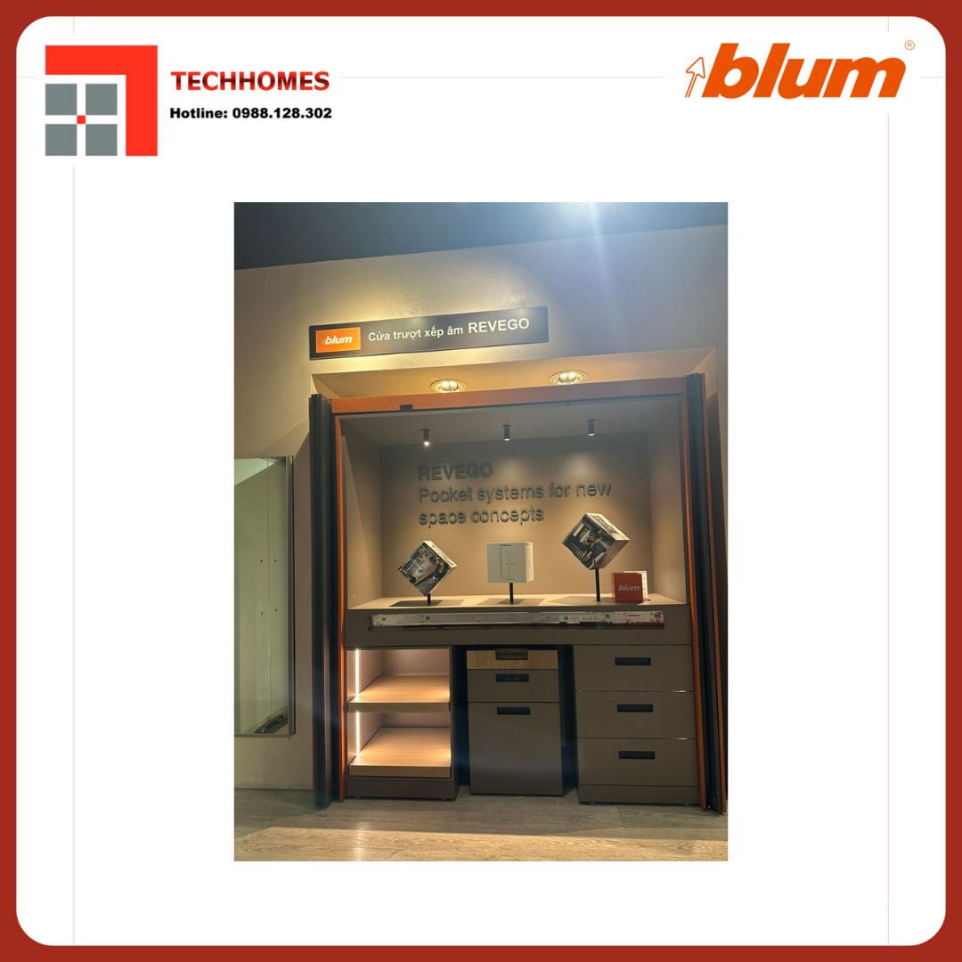 Lắp đặt tủ đồ khô blum