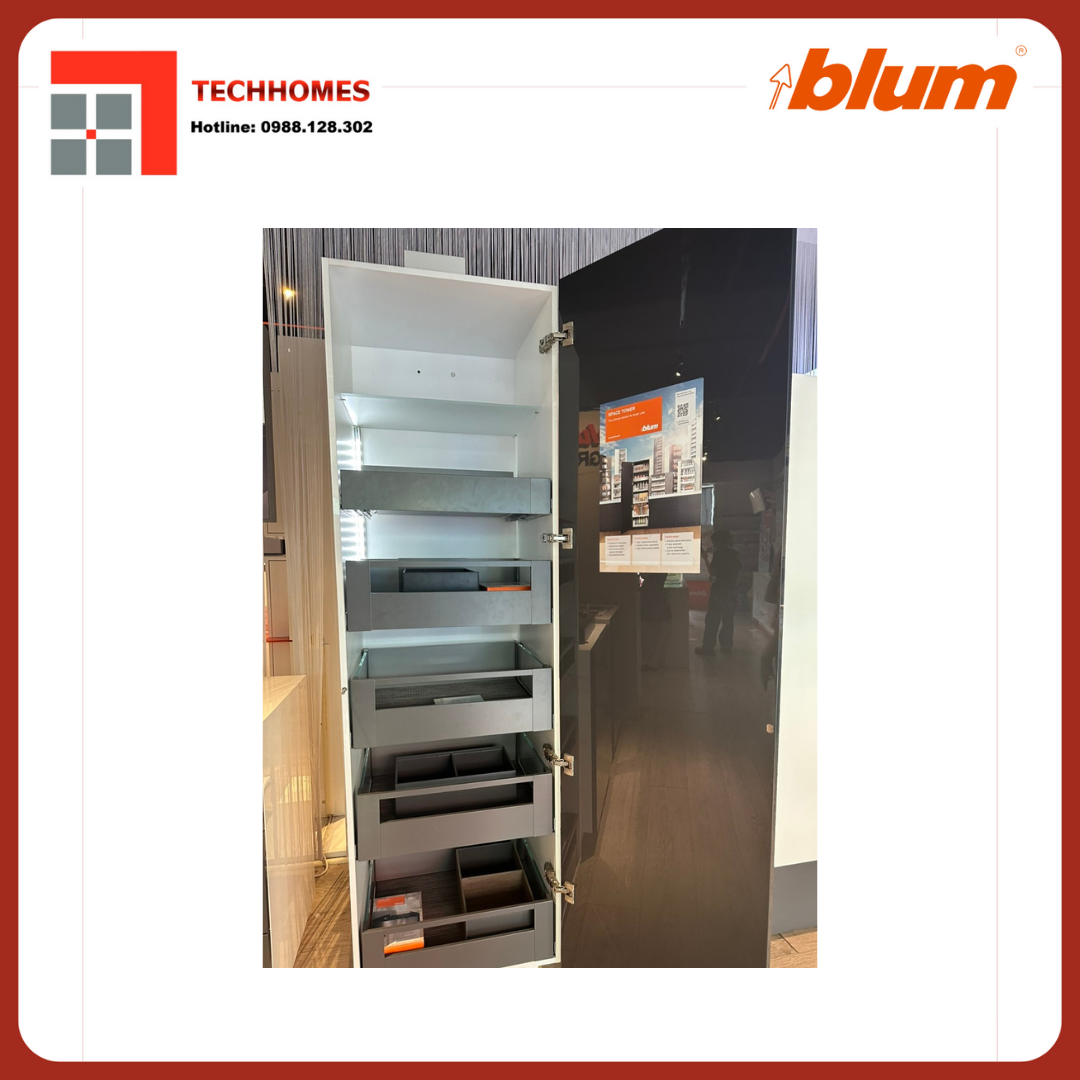 Lắp đặt tủ đồ khô blum