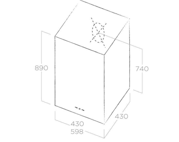 Máy hút mùi Elica KUADRA IX/A/43 PRF0006491