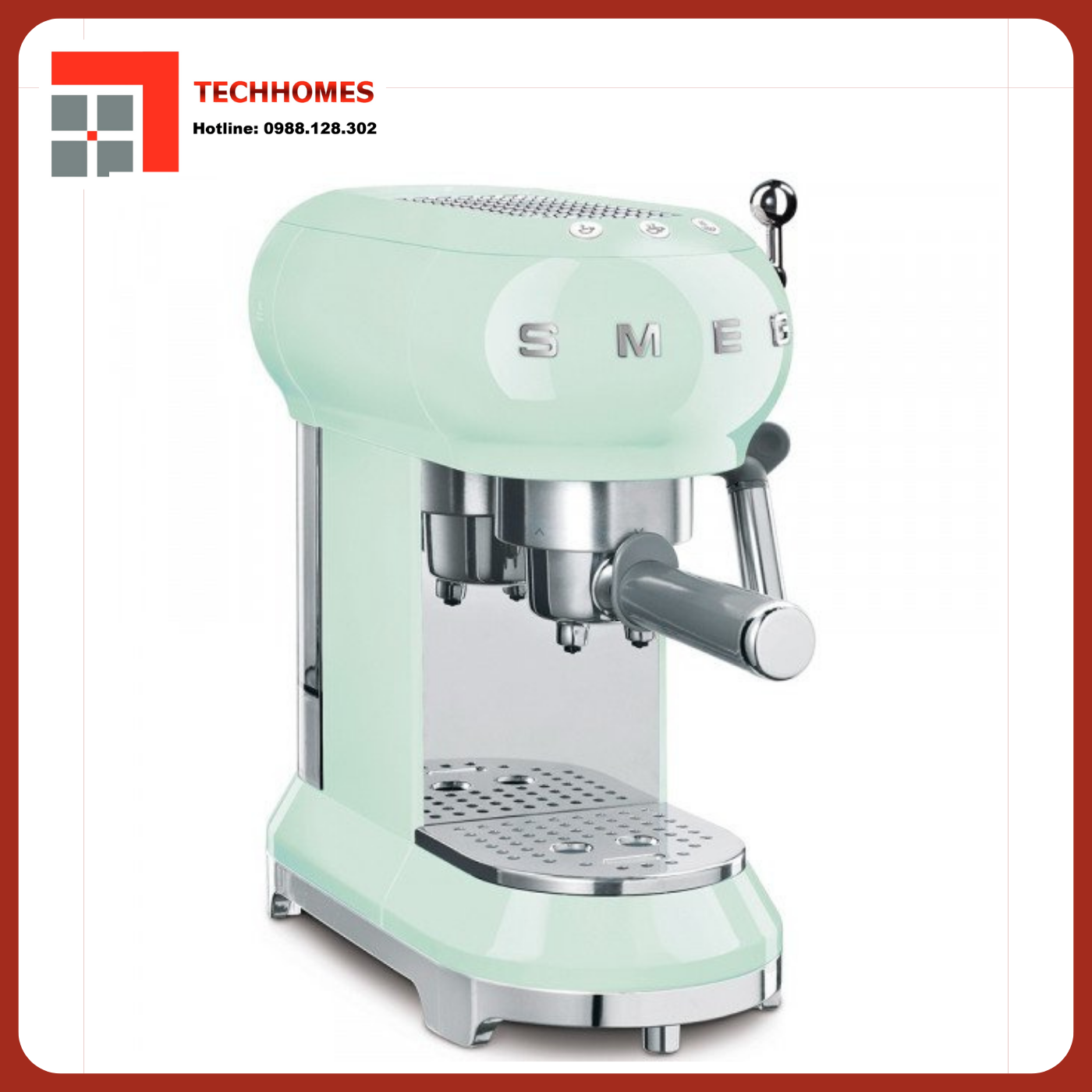 Máy Pha Cà Phê Hafele Smeg ECF01PGEU( màu xanh da trời) (535.43.651)