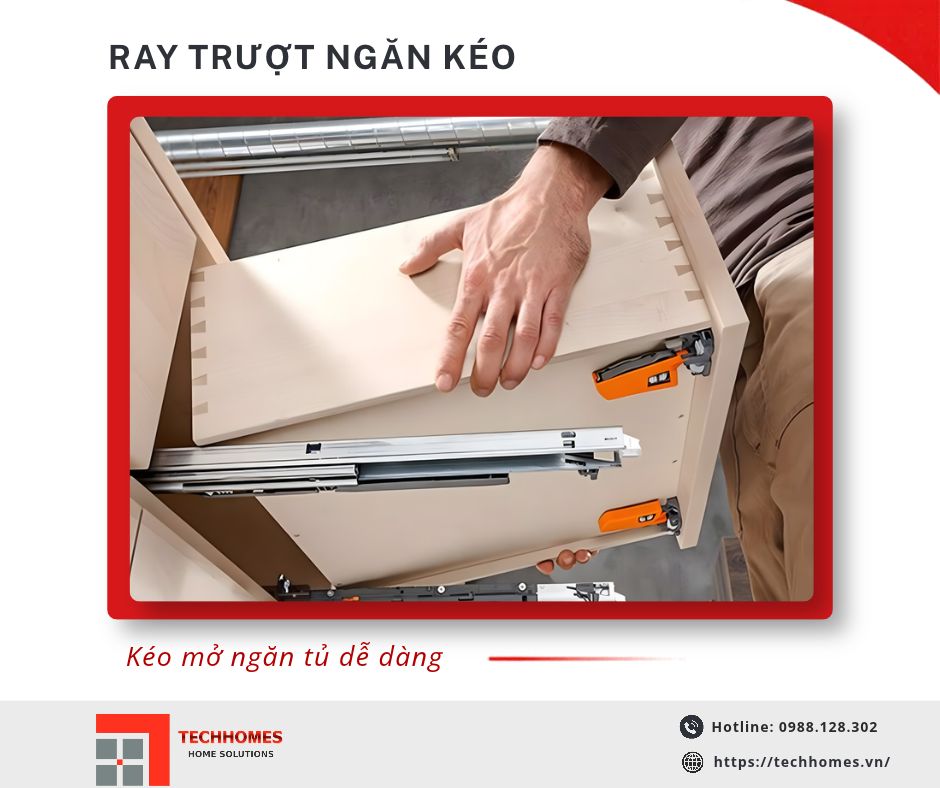 Những nhóm phụ kiện tủ bếp phổ biến và công dụng trong không gian bếp