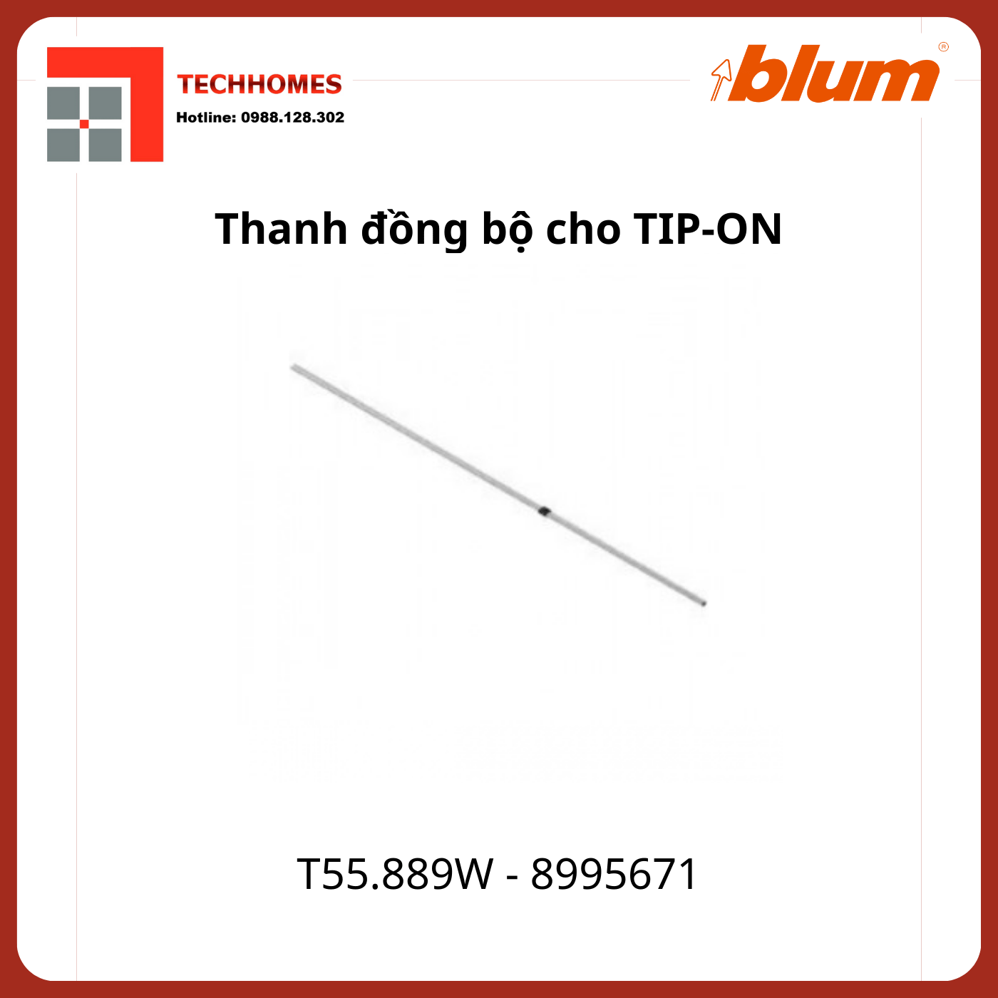 Phụ kiện Blum cho ray TANDEM T55.889W 8995671