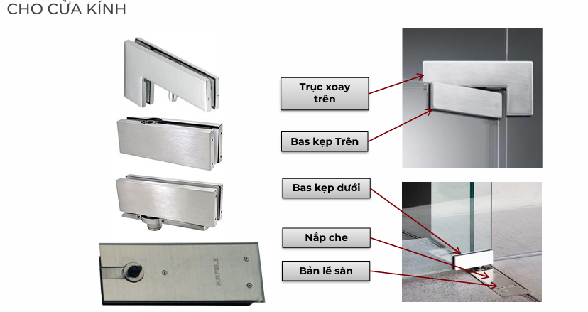 Phụ kiện cửa kính hafele