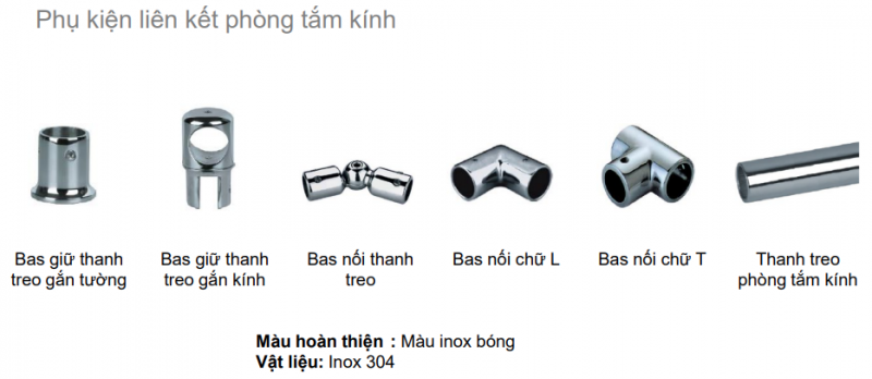 Phụ kiện phòng tắm kính Hafele