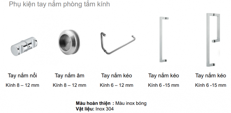 Phụ kiện phòng tắm kính Hafele