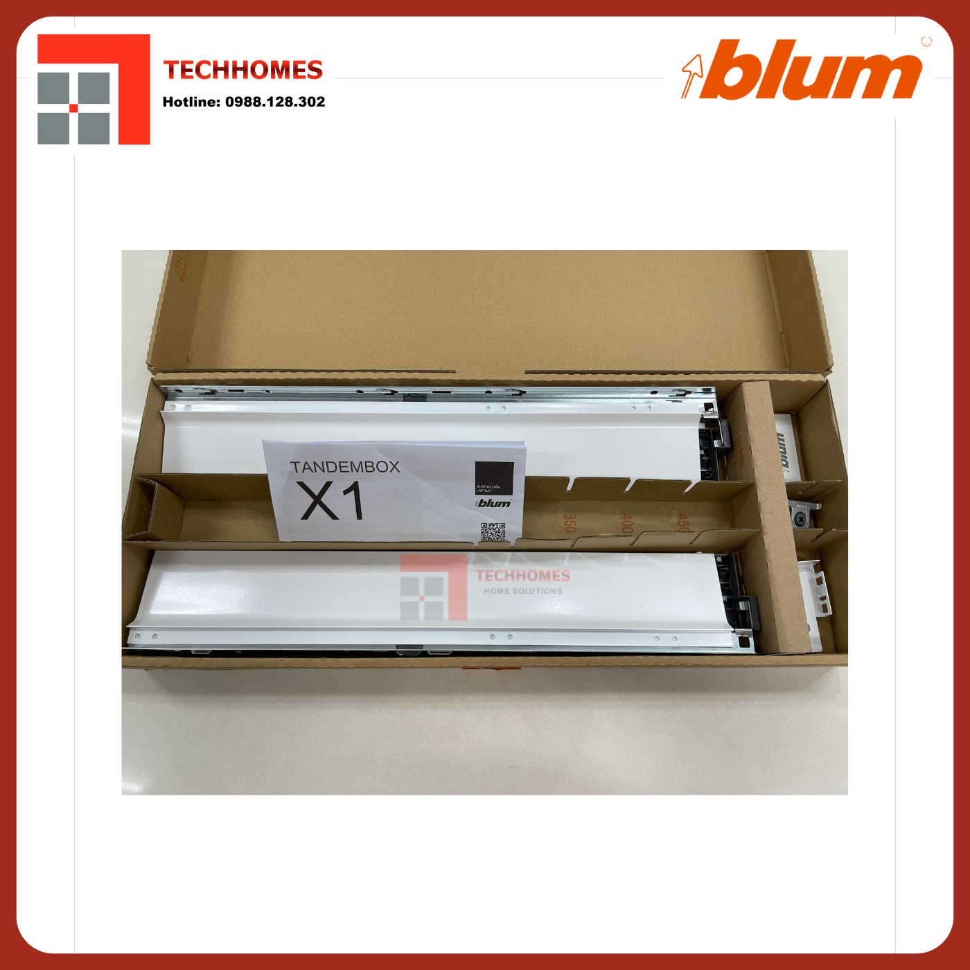 Ray hộp Blum TANDEMBOX X1 4279786 TRẮNG