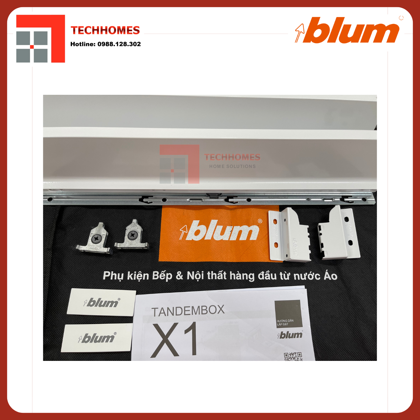 Ray hộp Blum TANDEMBOX X1 4279786 TRẮNG