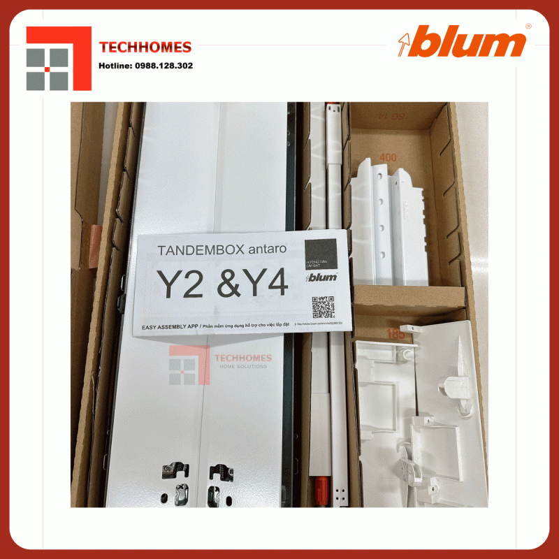 RAY HỘP BLUM Y4 TANDEMBOX 1538232 TRẮNG