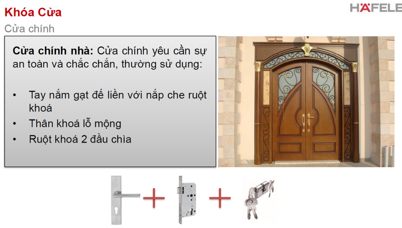 Tay nắm cửa đi Hafele