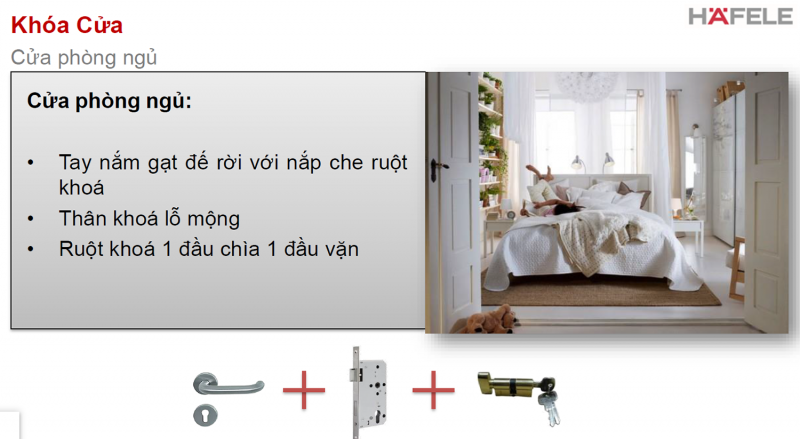 Tay nắm cửa đi Hafele