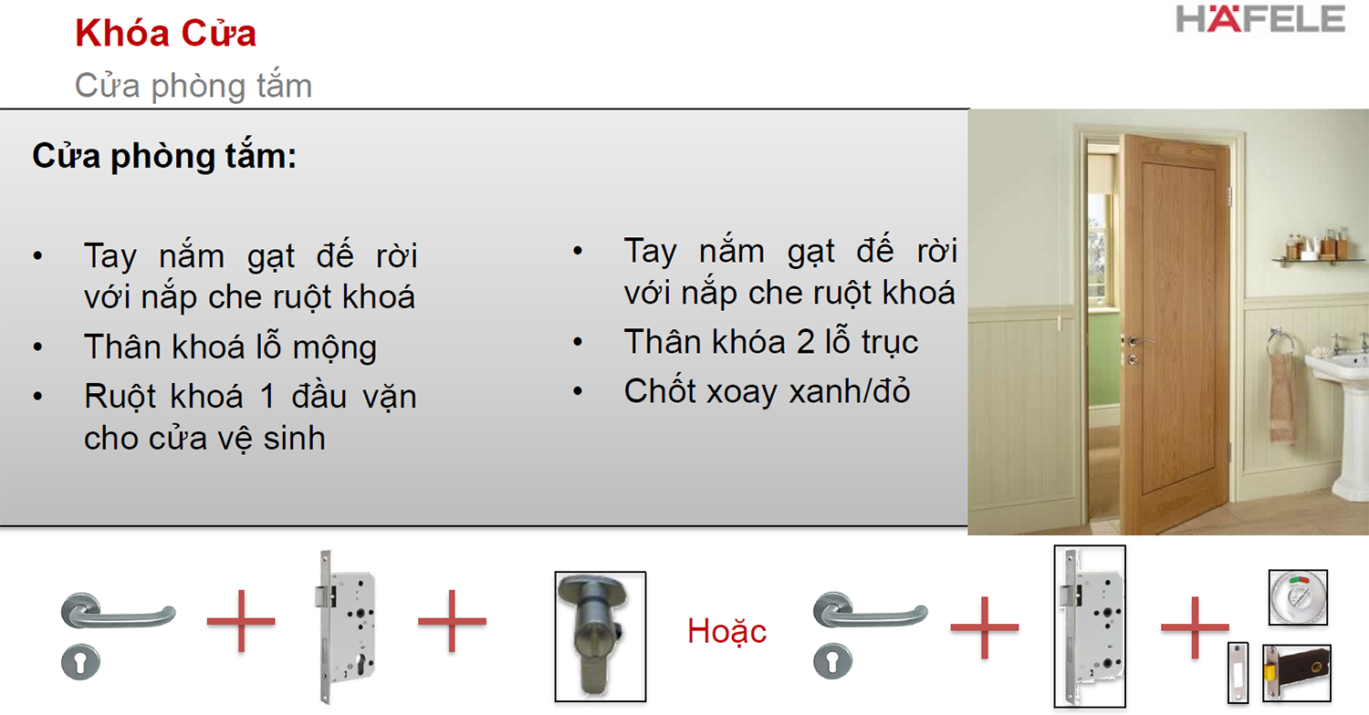 Tay nắm cửa đi Hafele