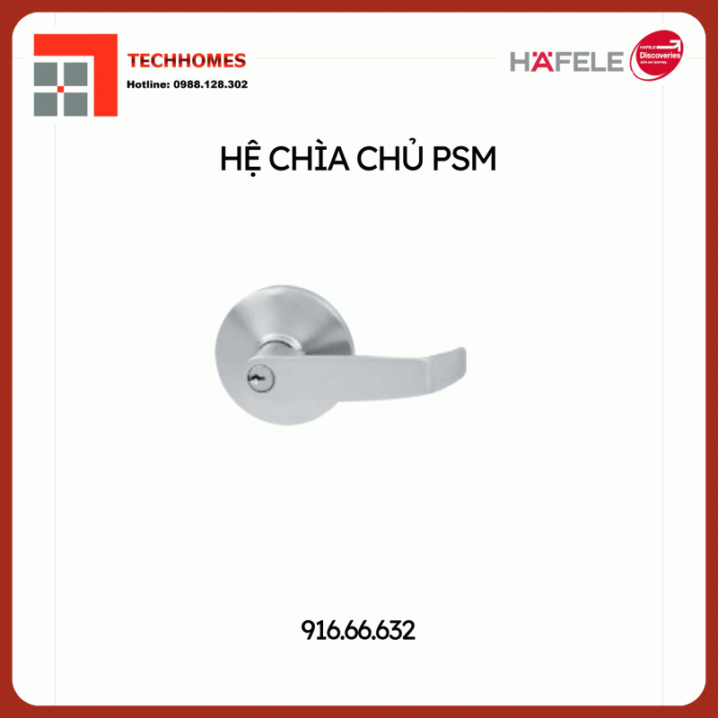 Tay nắm gạt chìa chủ_PSM Hafele 916.66.632