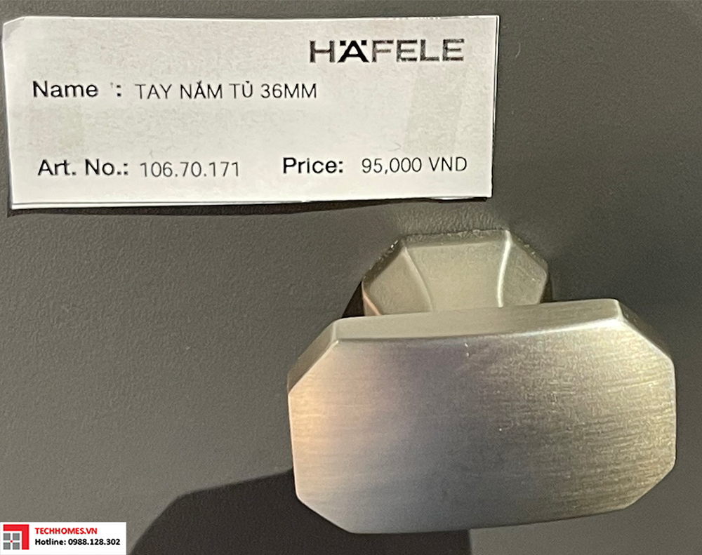 Tay nắm tủ  Hafele 36mm 106.70.171 chính hãng